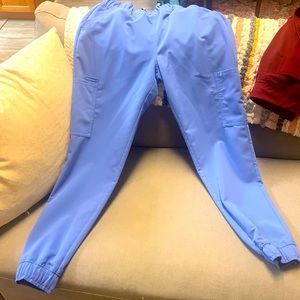 Jannuu ceil blue joggers . Small .